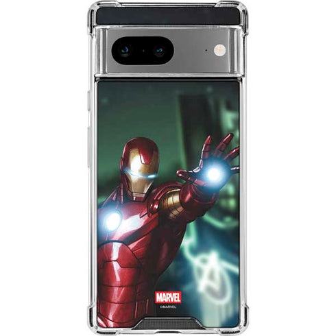 Marvel Tony Stark Iron Man Google Pixel 8 Clear Case